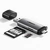 UGREEN USB + USB-C adapter SD + microSD kártyaolvasó, szürke (50706)