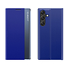 Új Sleep Case Samsung Galaxy A24 4G tok, kék flip állvánnyal