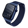 Uniq Case Dante Szíj Apple Watchhoz 1/2/3/4/5/6/7/8/9/SE/SE2 38/40/41mm Rozsdamentes acél kék/tengerkék