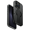 Uniq Heldro Max iPhone 16 Pro 6.3" Magclick töltőtok, fekete/füst