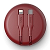 UNIQ kábel MFI Halo USB-C-Lightning 18W nylonowy zwijany 1,2m czerwony/carmine red