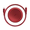 UNIQ kábel MFI Halo USB-C-Lightning 18W nylonowy zwijany 1,2m czerwony/carmine red