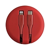 UNIQ kábel MFI Halo USB-C-Lightning 18W nylonowy zwijany 1,2m czerwony/carmine red