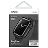 Uniq Legion tok Apple Watch Series 7/8/9 45mm-hez, fekete/fekete