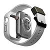 Uniq Monos 2 az 1-ben szett szíj + tok Apple Watch 45 / 44 mm-hez - szürke
