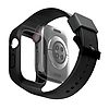 Uniq Monos 2 az 1-ben szíj + tok Apple Watch 45/44mm-hez - fekete