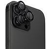 Uniq Optix alumínium kameralencse-védő iPhone 16 Pro / 16 Pro Max készülékhez applikátorral - fekete
