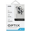Uniq Optix alumínium kameralencsevédő iPhone 14 Pro / 14 Pro Max fényképezőgép lencséje applikátorral - ezüst
