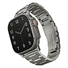 Uniq Osta szíjas tok Apple Watch 42/44/45/ 49mm Series 1/2/3/4/5/6/7/8/SE/SE2/Ultra Stainless Steel Silver/Titanium Silver