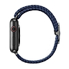 UNIQ pasek Aspen Apple Watch 40/38/41mm Series 4/5/6/7/8/SE/SE2 Fonott niebieski/oxford kék