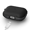 Uniq Valencia AirPods Pro tok, fekete/éjfekete, antimikrobiális
