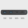 UNIQ HUB Surge 90W szénfekete 2xUSB Quick Charge 3.0 + 2xUSB-C PD 3.0 (LITHOS Collective)