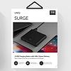 UNIQ HUB Surge 90W szénfekete 2xUSB Quick Charge 3.0 + 2xUSB-C PD 3.0 (LITHOS Collective)