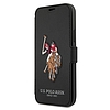 US Polo USFLBKP12SPUGFLBK iPhone 12 mini, 5,4"-es czarny/fekete book Polo Embroidery Collection