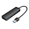 USB 3.0 4 portos hub tápadapter Vention CHLBD 0,5 m, fekete