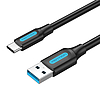 USB 3.0 A-USB-C kábelVention COZBG 1,5 m fekete PVC