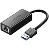 USB 3.0-RJ45 hálózati adapter Ugreen CR111, Gigabit Ethernet fekete (20256B)