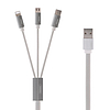 USB 3 az 1-ben Remax Kerolla kábel, 1 m fehér (RC-094th White)