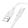 USB-A - USB-C kábel Borofone BX111 Feliz, 20W, 3A, 1m, fehér