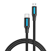 USB-C 2.0-Micro-B 2A kábel 2 m Vention COVBH fekete