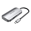 USB-C - 3x USB3.0 dokkolóállomás, SD, TF, PD 0,15 m Vention TNHHB, szürke