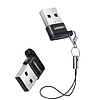 USB C (aljzat) - USB (apa) adapter Ugreen US280 - fekete