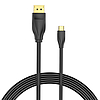 USB-C-DisplayPort 8K HD-kábel, 1,5 m-es Vention CGYBG fekete