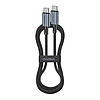 USB-C és USB-C kábel Choetech XCC-1014, PD 60W 1,2 m, fekete (XCC-1014)