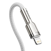 USB-C kábel a Lightning Baseus Cafule-hez, PD, 20 W, 2 m, fehér (CATLJK-B02)