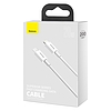 USB-C kábel a Lightning Baseus Superior sorozathoz, 20 W, PD, 2 m, fehér (CATLYS-C02)