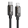 USB-C kábel a Lightning Mcdodo CA-3161-hez, 36 W, 1,8 m, fekete (CA-3161)