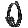 USB-C - Lightning / microUSB / USB-C töltőkábel Baseus Silky 3in1, 100W, 5A, 1.5m, fekete P10376303121-01