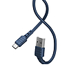 USB-C Remax Zeron kábel, 1 m, 2,4 A, kék (RC-179a blue)