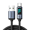 USB C - USB A kábel 66W 1,2m LED kijelzővel Joyroom S-AC066A16 - fekete