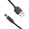 USB-DC 5,5 mm-es tápkábel 1,5 m-es Vention CEYBG fekete