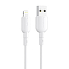 USB és Lightning kábel Vipfan Colorful X11, 3A, 1m, fehér (X11LT-white)