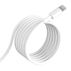 USB és Lightning kábel Vipfan X03, 3A, 1m, fehér (X03LT)