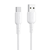 USB és USB-C kábel Vipfan Colorful X11, 3A, 1m, fehér (X11TC-white)