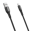 USB és USB-C kábel Vipfan Colorful X13, 3A, 1,2m, fekete (X13TC)