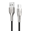 USB és USB-C kábel Vipfan Fingerprint Touch Z04, 3A, 1,2m, fekete (CB-Z4TC)