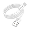 USB és USB-C kábel Vipfan X03, 3A, 1m, fehér (X03TC)
