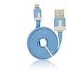 USB - IPHO 5/5C/5S/6/6 Plus/iPAD Mini iOS8.3 compatible vékony kábel (kék) (BS201720)