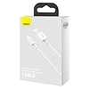 USB kábel a Lightning Baseus Superior sorozathoz, 2,4 A, 1 m, fehér (CALYS-A02)