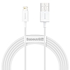 USB-kábel a Lightning Baseus Superior sorozathoz, 2,4A, 2m, fehér (CALYS-C02)