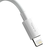 USB kábel Lightning Baseus Simple Wisdomhoz, 2.4A, 1.5m, fehér 2db. (TZCALZJ-02)