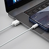 USB kábel Lightning Baseus Simple Wisdomhoz, 2.4A, 1.5m, fehér 2db. (TZCALZJ-02)