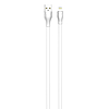 USB-Lightning kábel LDNIO LS550, 2,4A, 0,2 m, fehér (LS550 lightning)