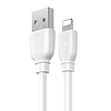 USB Lightning Remax Suji Pro kábel, 1m, fehér (RC-138i White)