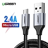 USB-Mikro USB-kábel UGREEN QC 3.0 2,4A 1m, fekete (60148)