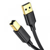 USB nyomtatókábel UGREEN US135, 1,5 m, fekete
